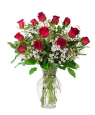 12 Valentine Roses