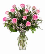 Mother's Day Pink Dozen Roses