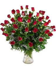 48 Valentine Roses