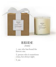 Ella B. definition candle- BRIDE
