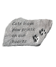 Stepping Stone: Cats leave paw prints...