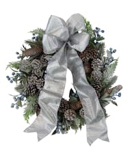 Winter Frost Silk Wreath